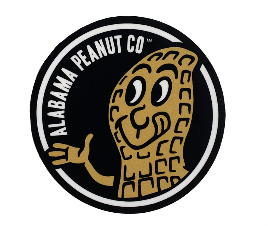 Circle Peanut Man Sticker