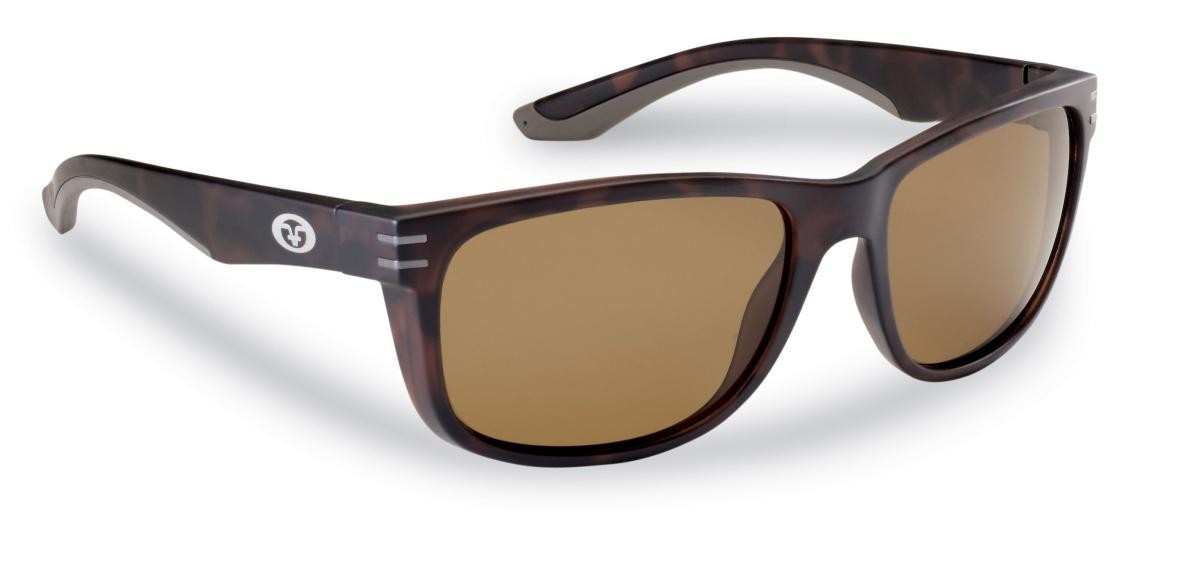 Flying Fisherman Double Header Polarized Sunglasses - Matte Tortoise/Amber