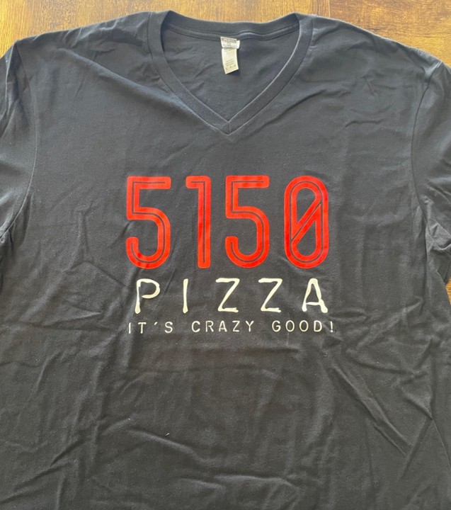 Black 5150 Pizza V-neck