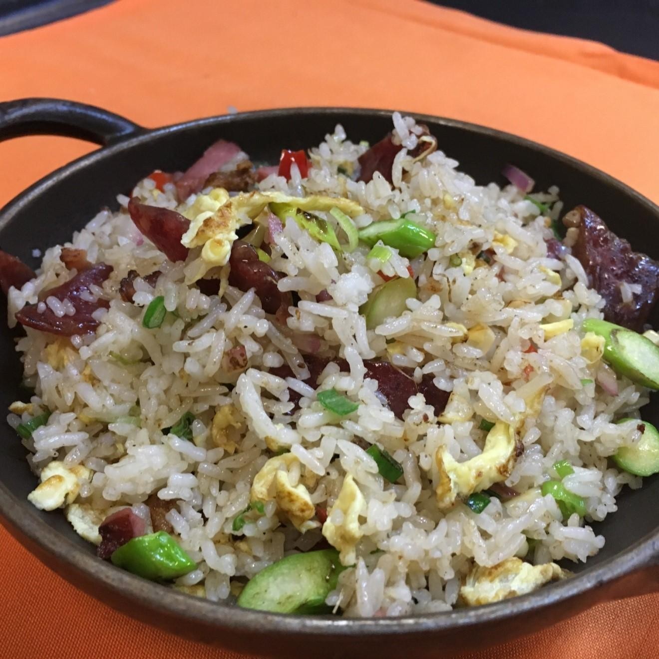 Pork and Chinese Sausage Fried Rice