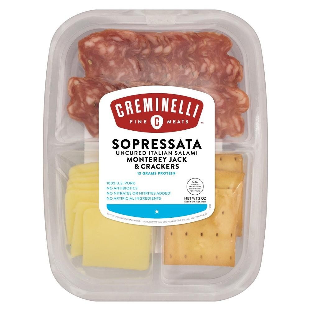 Creminelli Sopressata, Monterey Jack Cheese, Crackers, 0.5, 4/Pack (220-02085)