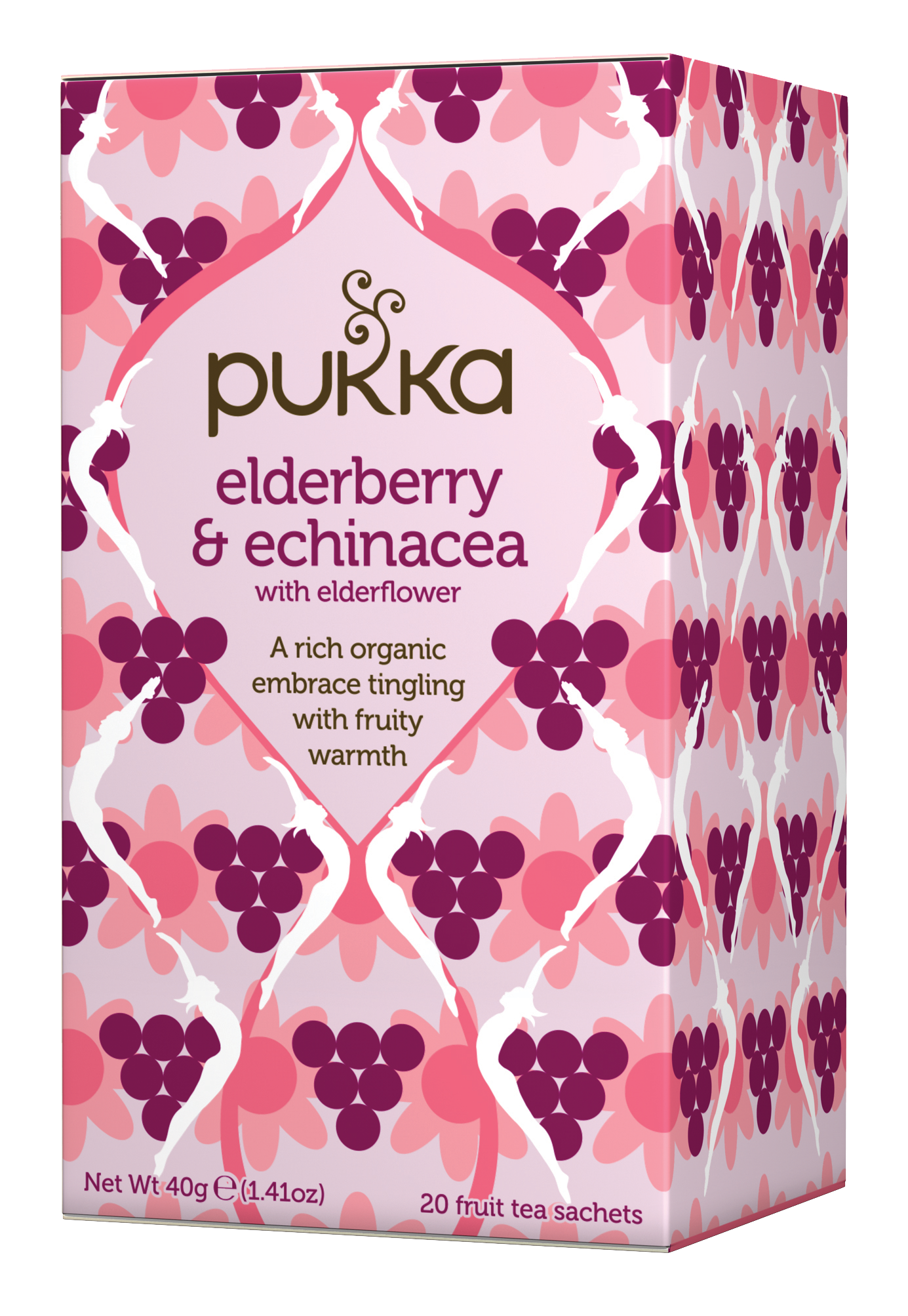 Pukka Herbs - Organic Herbal Tea Elderberry & Echinacea with Elderflower - 20 Sachet(s)
