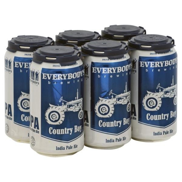 Everybody's Brewing Country Boy IPA Ale - Beer - 6x 12oz Cans