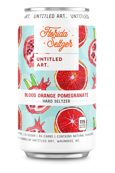 Untitled Art Florida Seltzer Blood Orange Pomegranate Hard - Beer - 6x 12oz Cans
