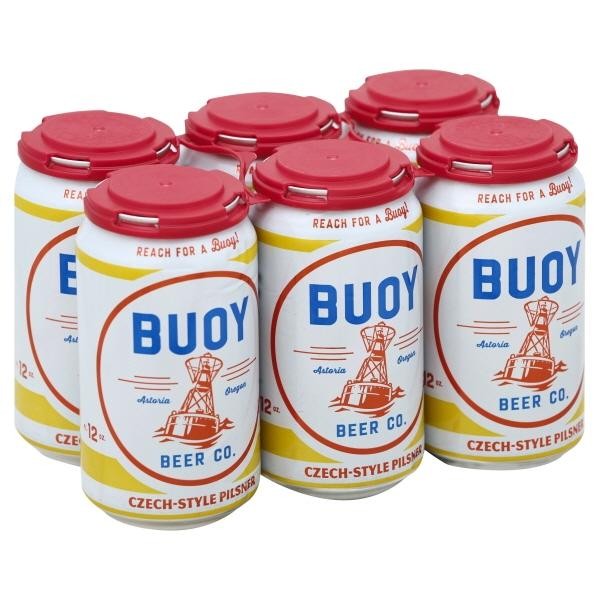Buoy Beer Company Czech Style Pilsner Lager - Beer - 6x 12oz Cans