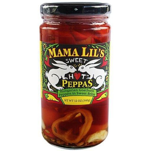 Mama Lils  Peppers Sweet Hot in Brine  12 Ounce