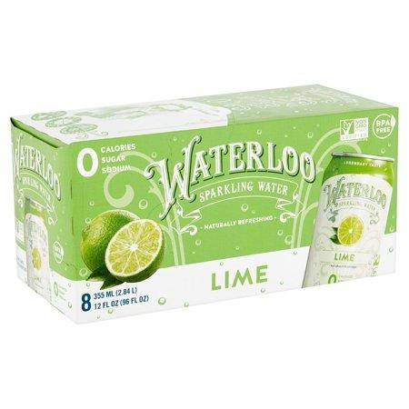 Waterloo Sparkling Water Lemon-Lime - 12.0 Oz X 8 Pack