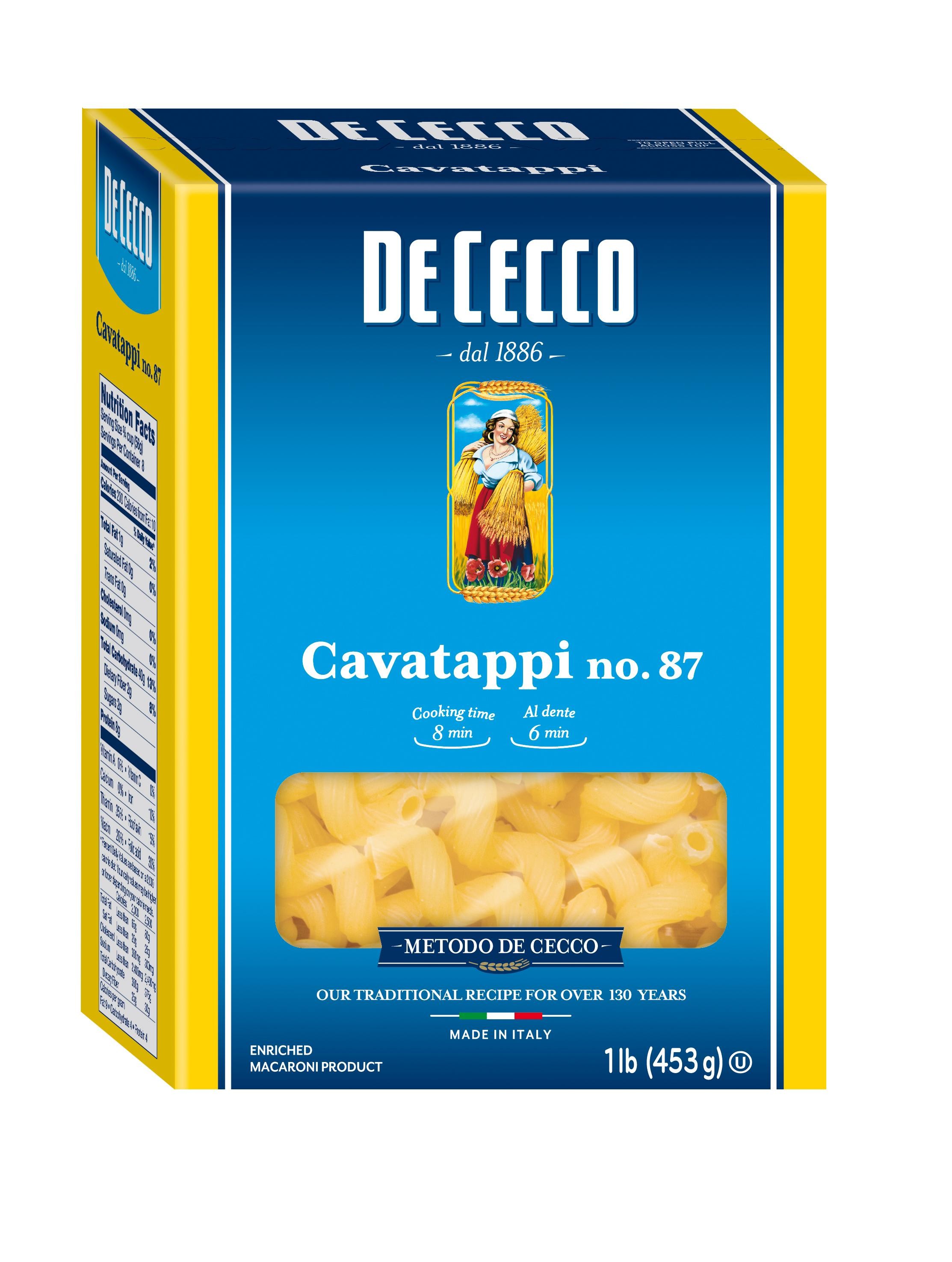 De Cecco Cavatappi No.87 Pasta  16 Oz