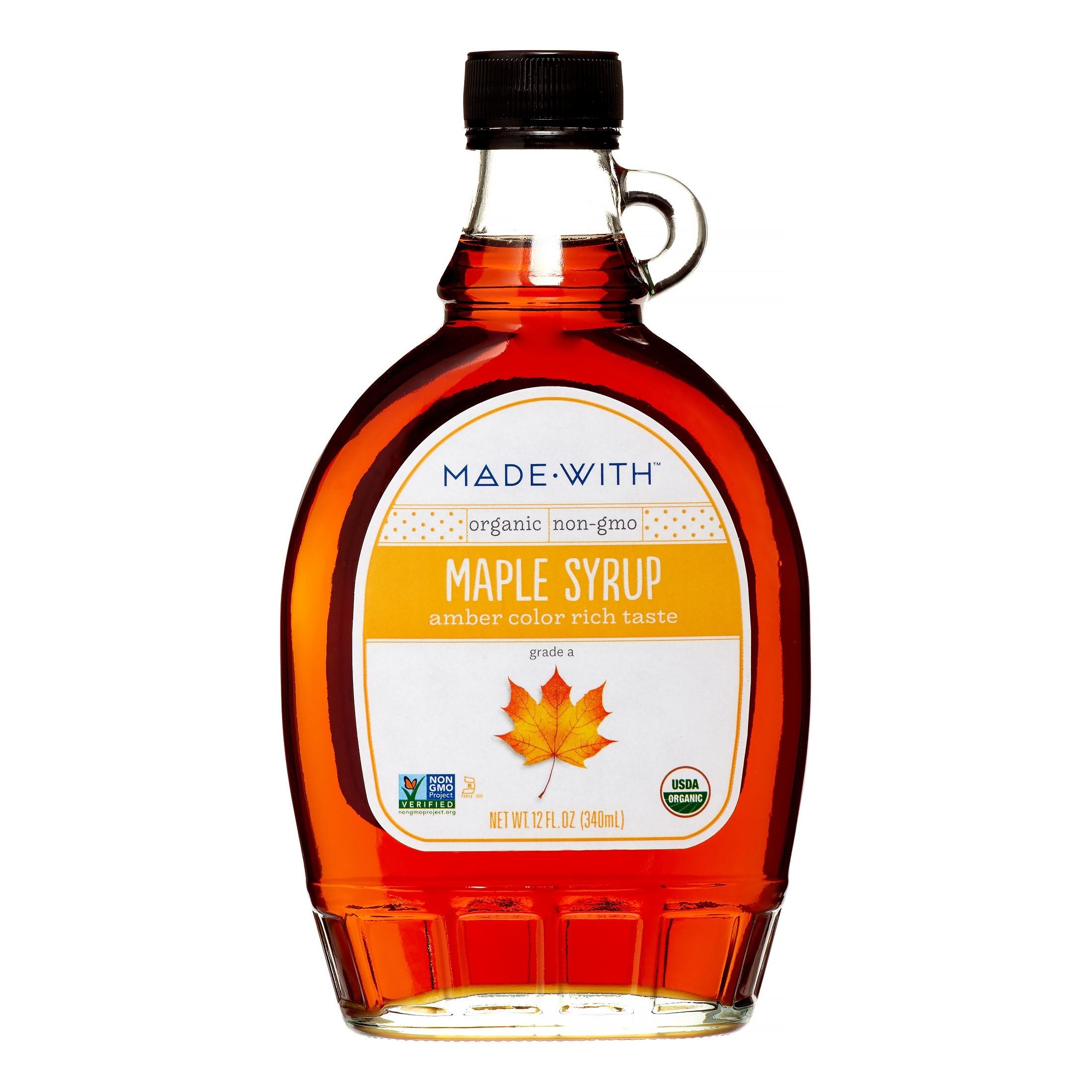 277024 12 Fl Oz Maple Grade a Amber Organic Syrup, Pack of 12
