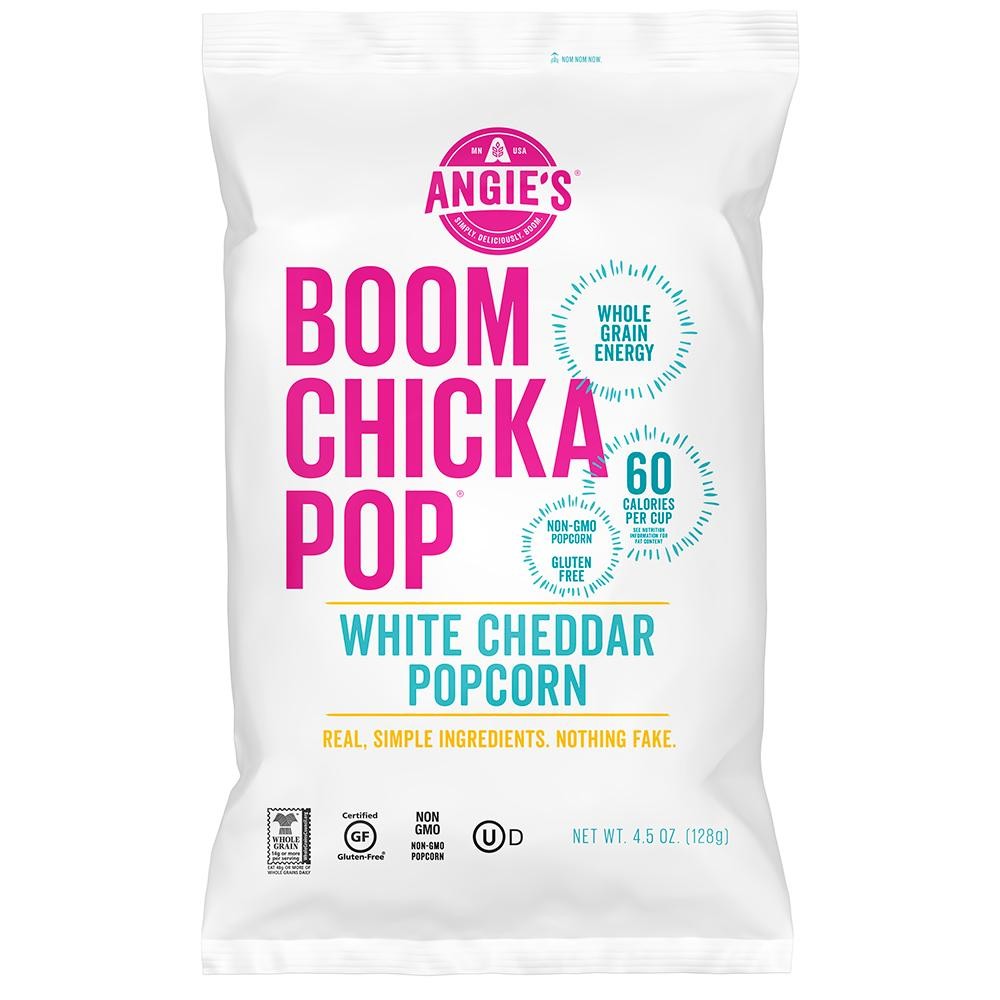 Angie S BOOMCHICKAPOP White Cheddar Popcorn  4.5 Oz.