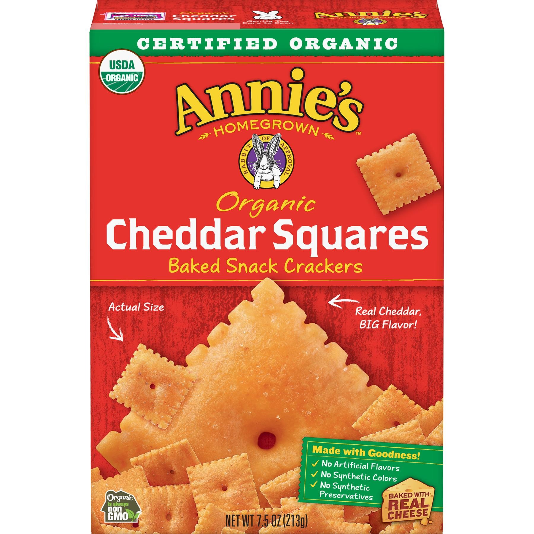 Annie's Homegrown Cheddar Squares 7.5 Oz