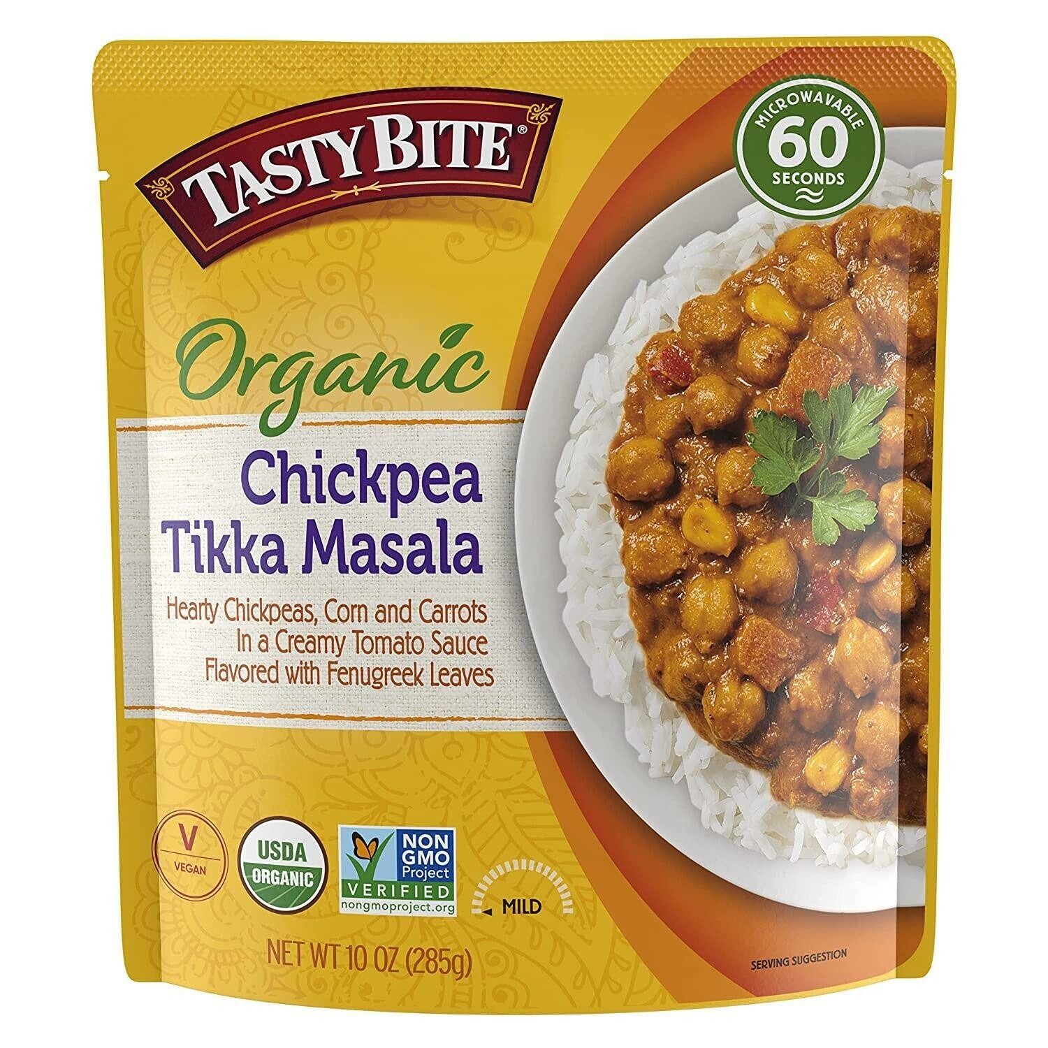 Tasty Bite Chickpea Tikka Masala Size 10 Oz Pouch | Case of 6 | Carewell