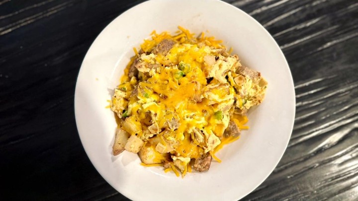 Jersey Girl - Sausage Eggs Potato Peppers Onion Cheddar