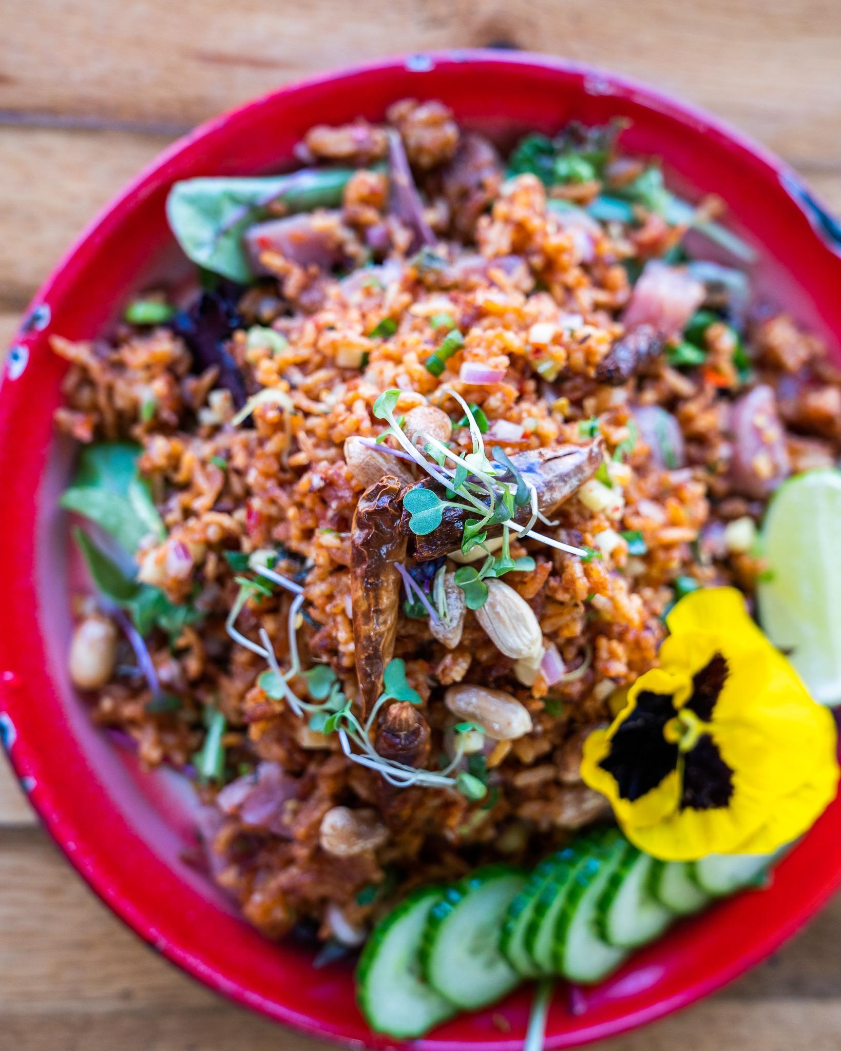 Rice Salad "Nam Khao Tod"