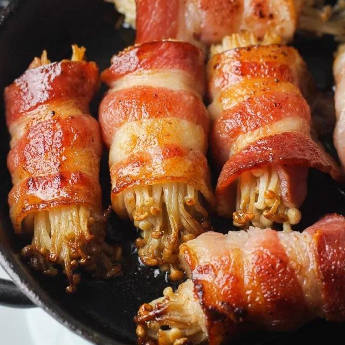 Bacon Enoki (2pcs) 培根金針菇捲
