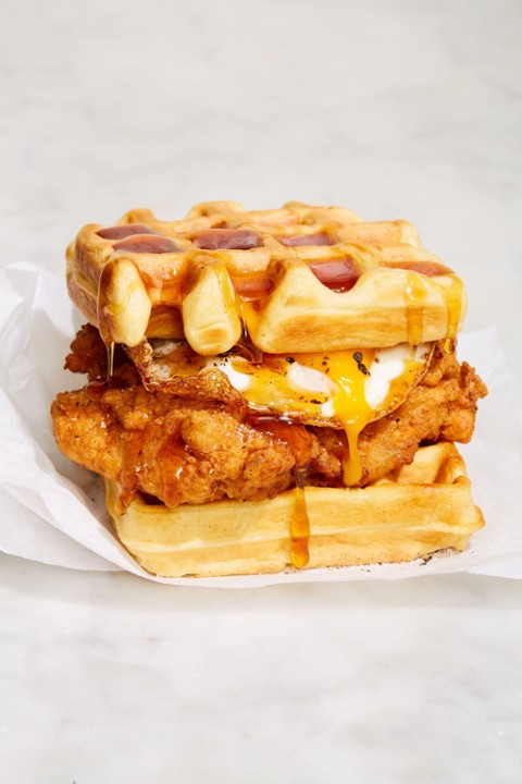 Waffle Breakfast Chicken Sandwich