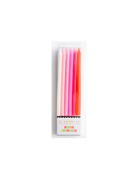 Pink Gradient 12 Candle Set