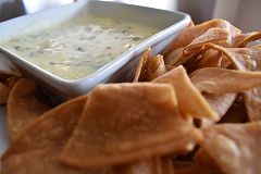 Queso-Blanco Dip with Tortilla Chips