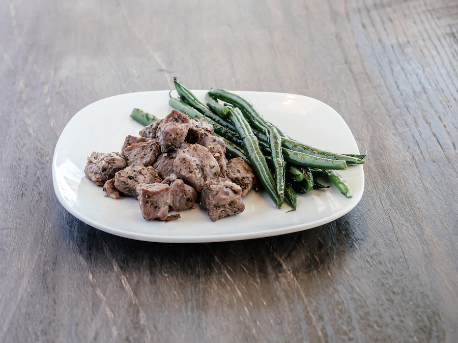 Beef Bites with Green Beans Reg
