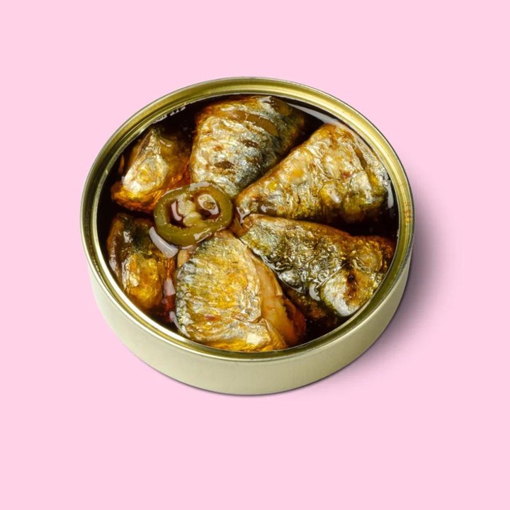 Chargrilled Sardine Tails in Spicy Escabeche (Colas en Escabeche Picante)