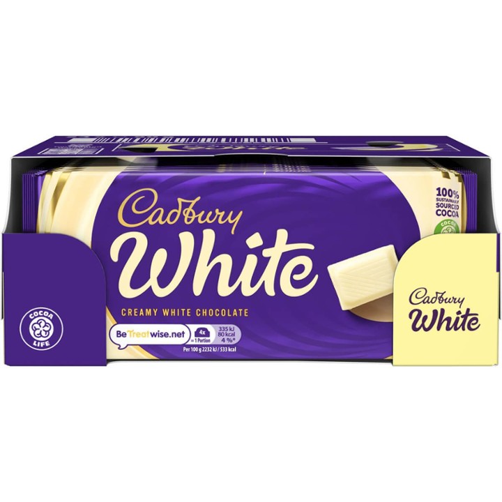Cadbury White Chocolate Bar 90g