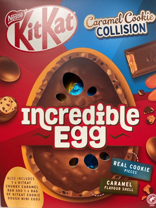 Nestle Kit Kat Caramel Cookie Inclusion Egg 512g