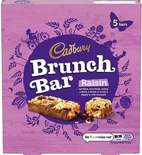 Cadbury Brunch Bars Raisin 5 Pack