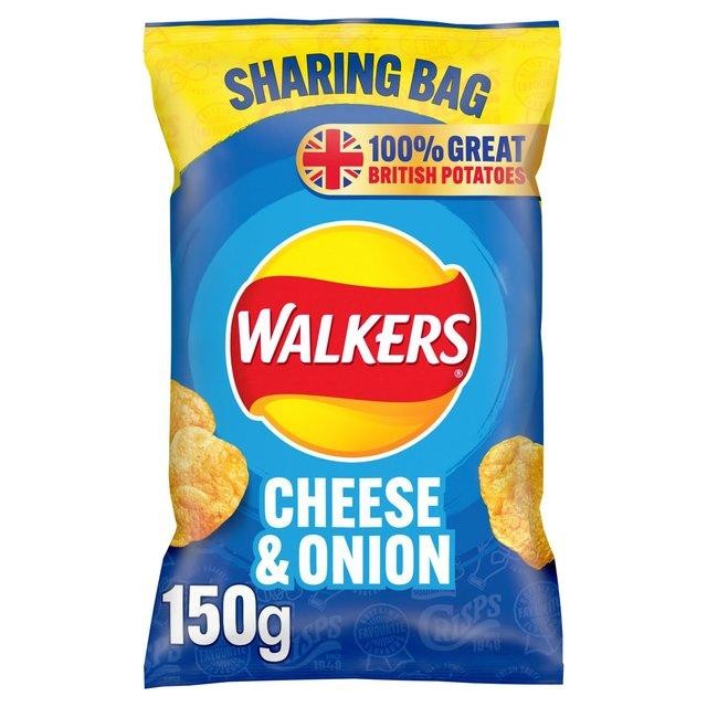 Walkers Crisps - Cheese & Onion Lg Bag 150g