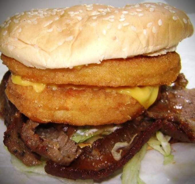 DBL Gyro Chicken Burger With Fries