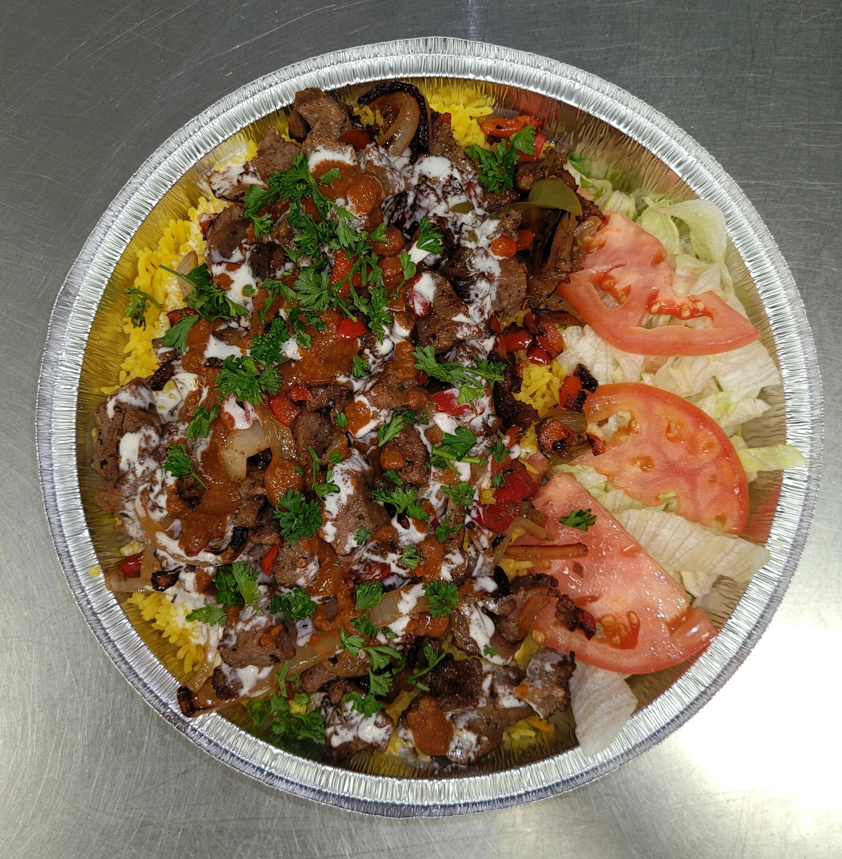 NYC Gyro Rice Platter (with can pop)