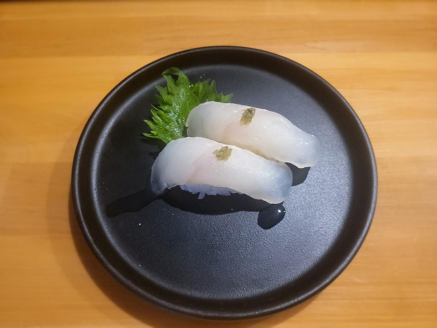 Halibut Sushi.