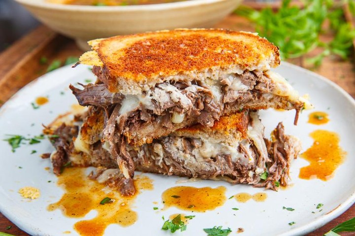 French Dip Grilled Cheese