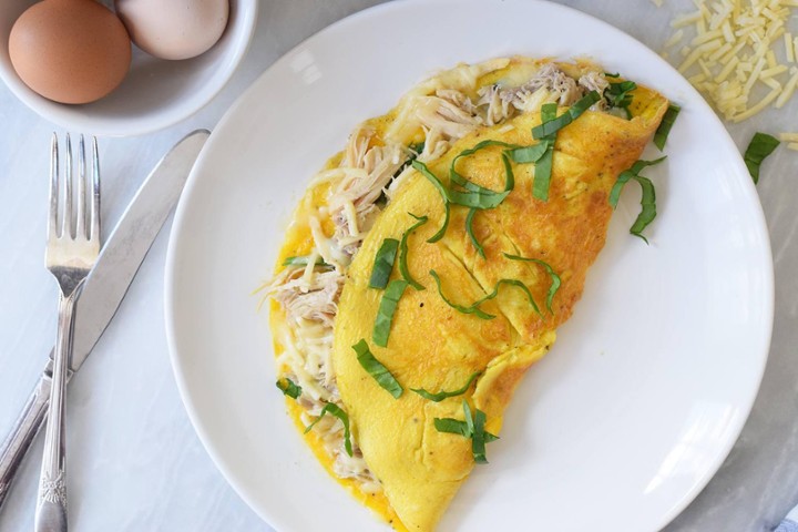 Smoked Chicken Omelette