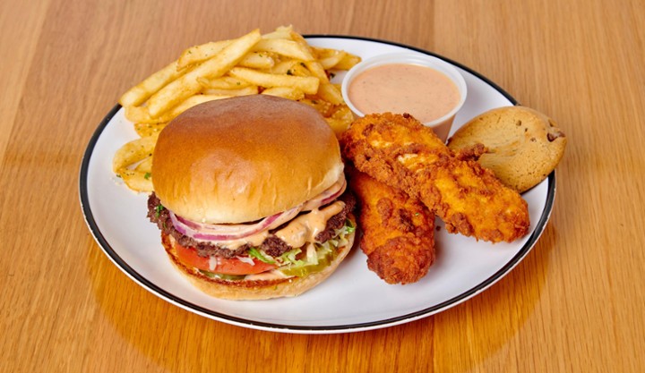 ✨ Lunch Box (2 Tenders, Burger, Fries, Cookie)