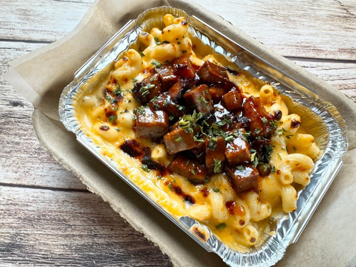 Burnt Brisket Ends Mac & Cheese