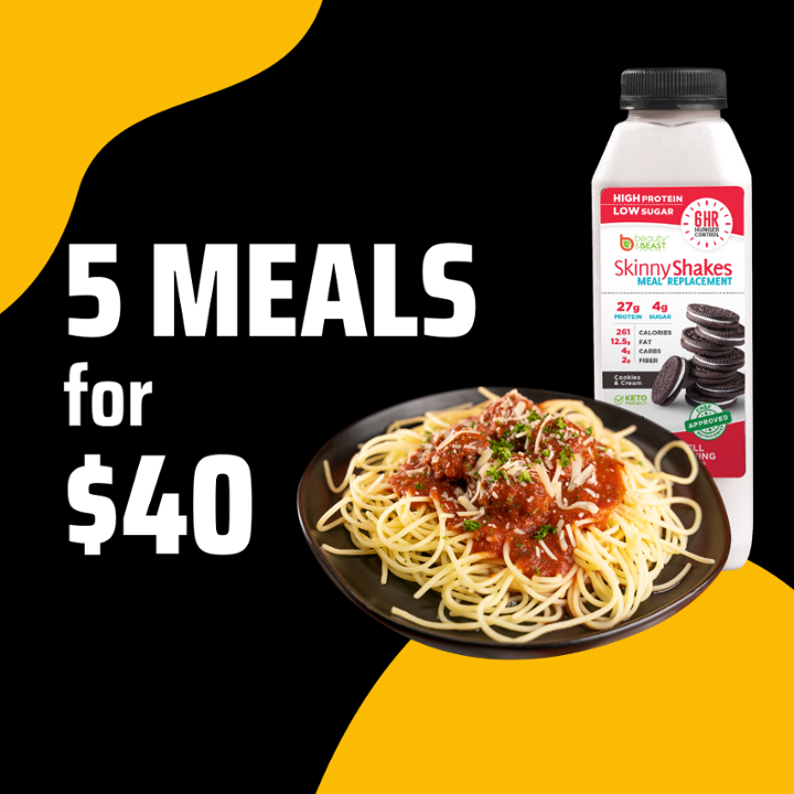 5 Meals For $40