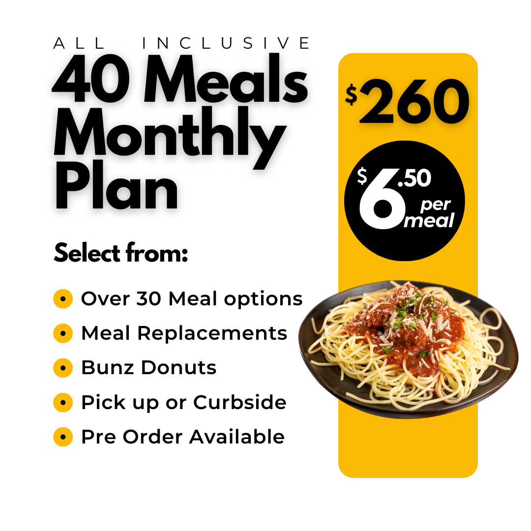 Monthly 40 Meal Plan