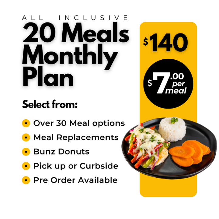 Monthly 20 Meal Plan