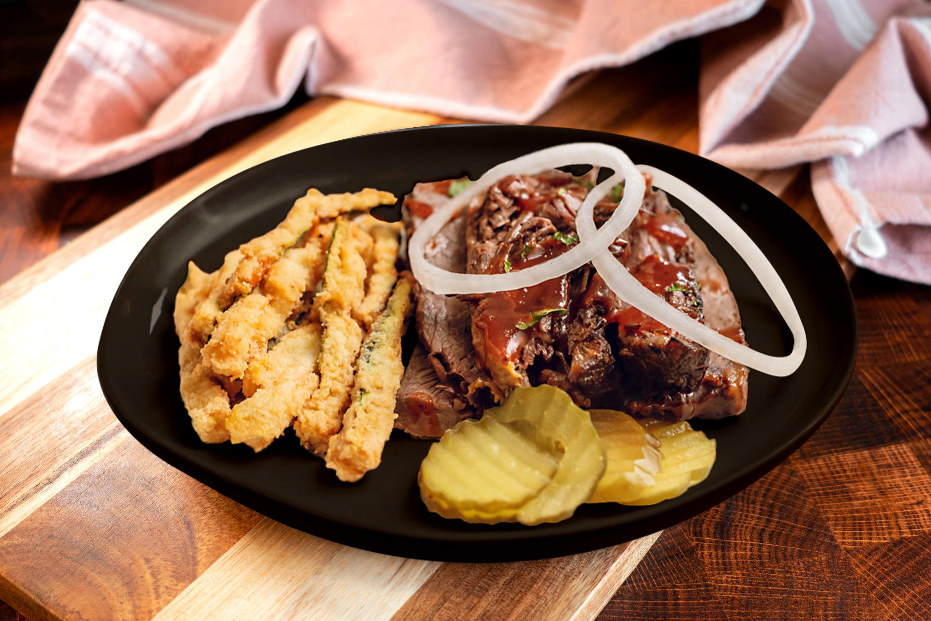 Lean Brisket w/ Zucchini Fries