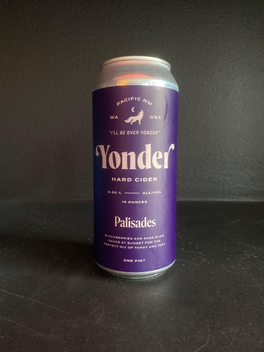 Yonder Pallisades Blackberry Hard Cider