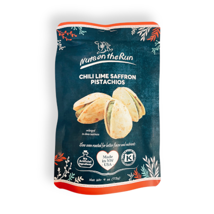 Chili Lime Saffron Pistachios (V+, GF, Kosher)