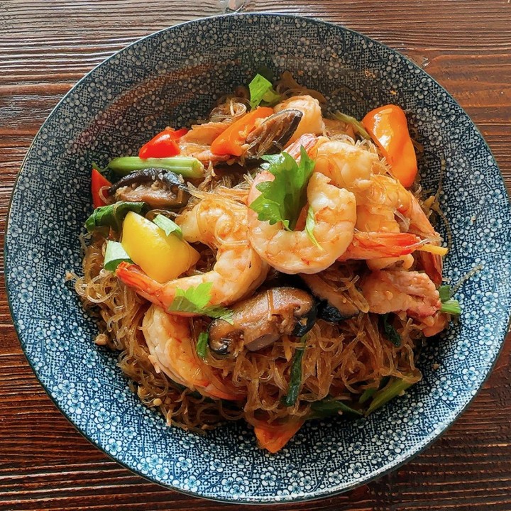 Baked Shrimp with Glass Noodle Lunch