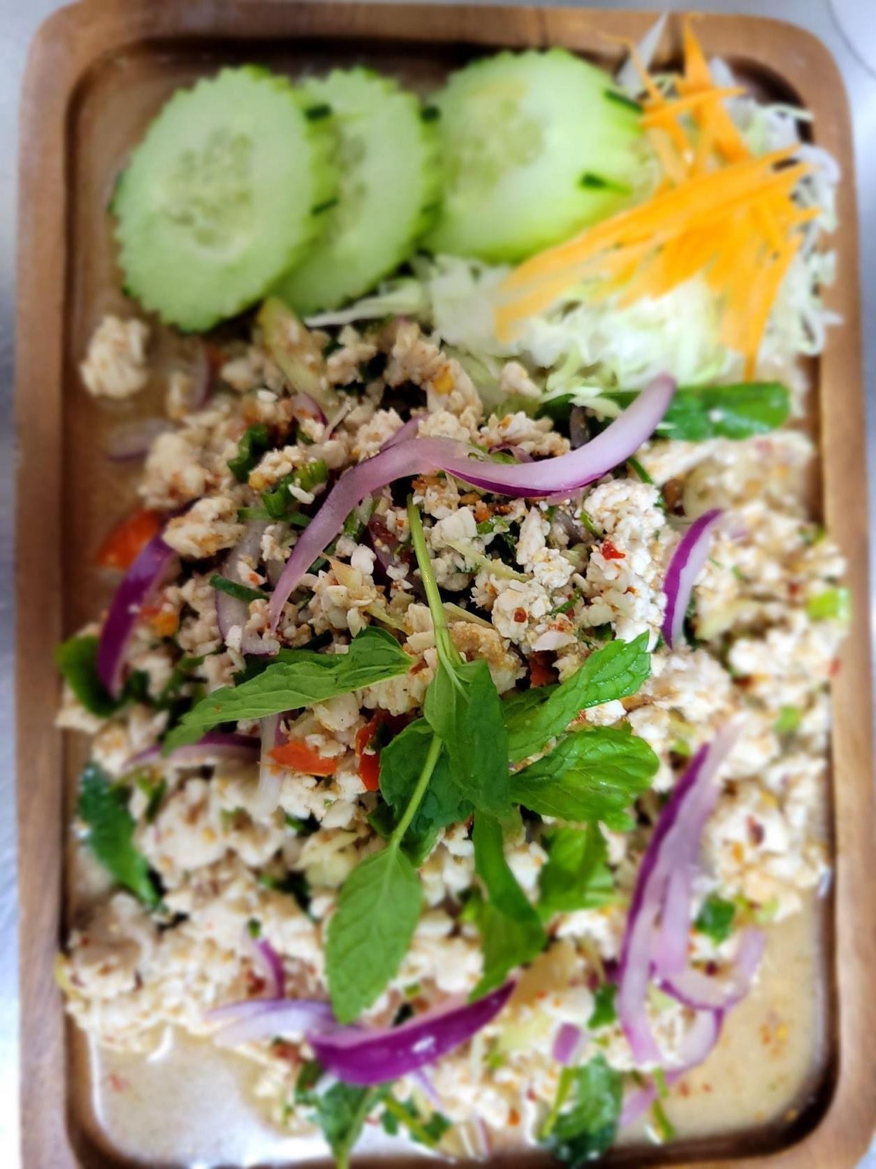 Larb (Spicy Tangy Meat Salad)