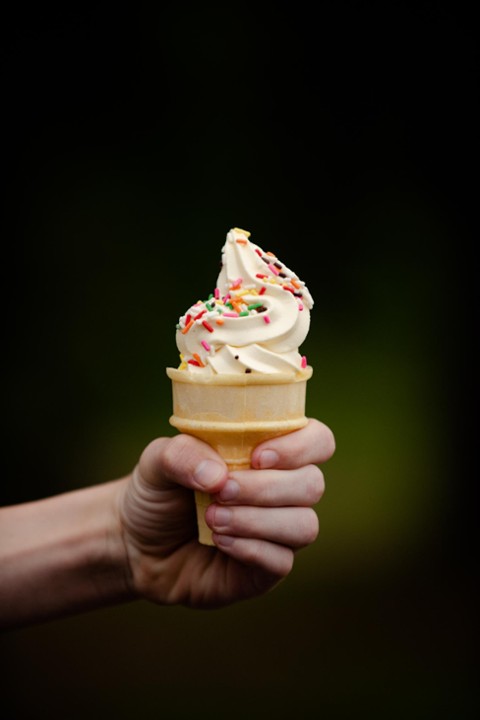 Vanilla Soft Serve Cone