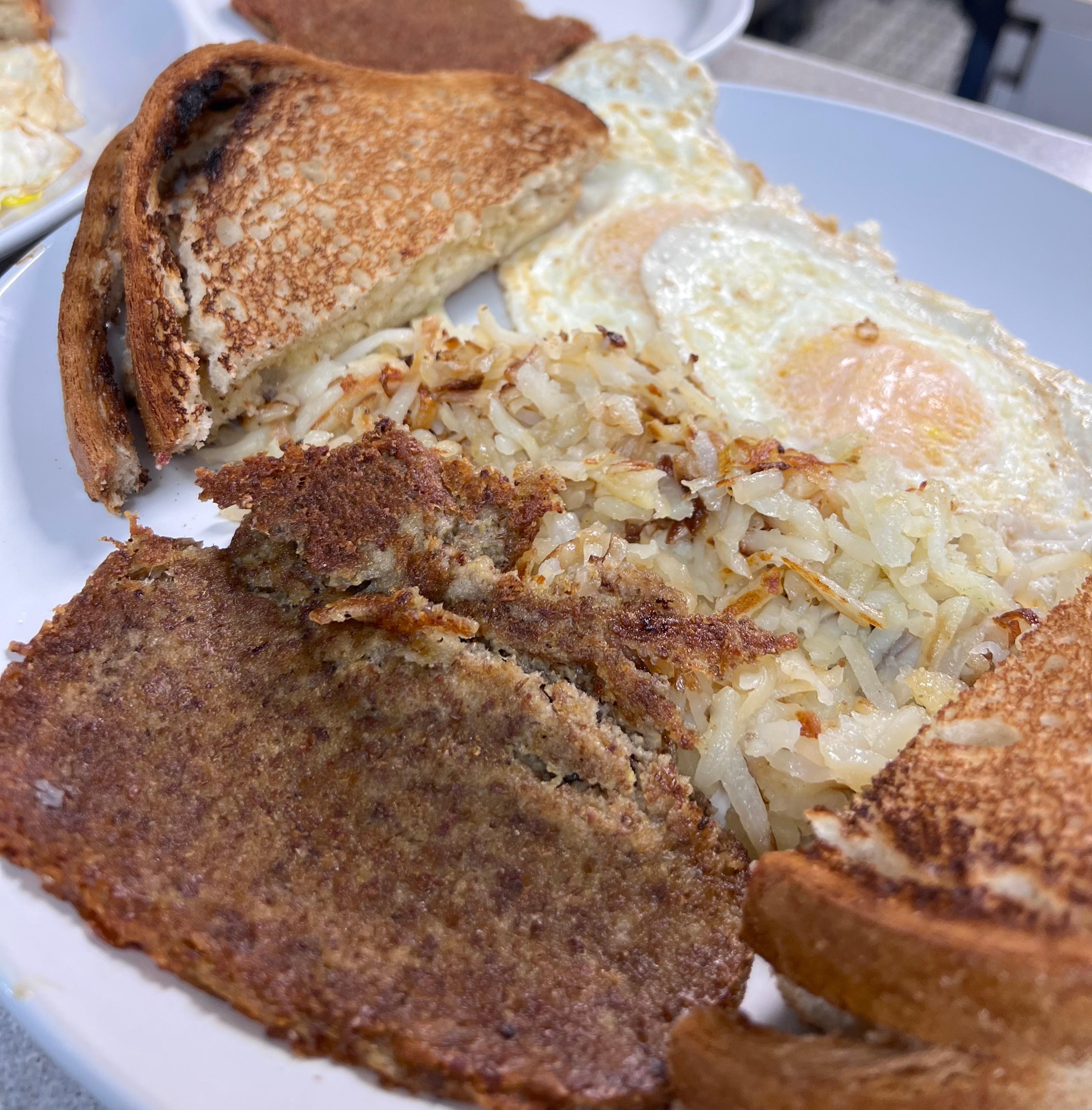#3 Two eggs any style with scrapple