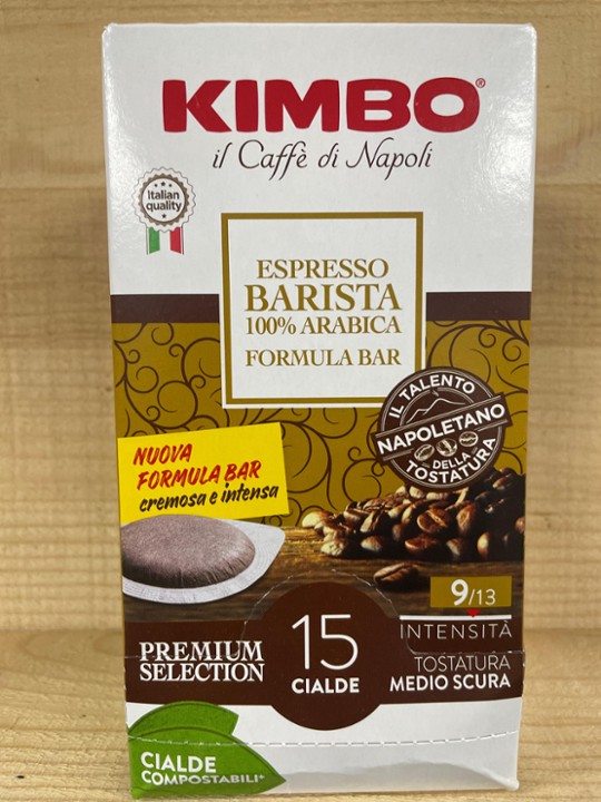 Kimbo Espresso Barista 100% Arabica 15 paper pods