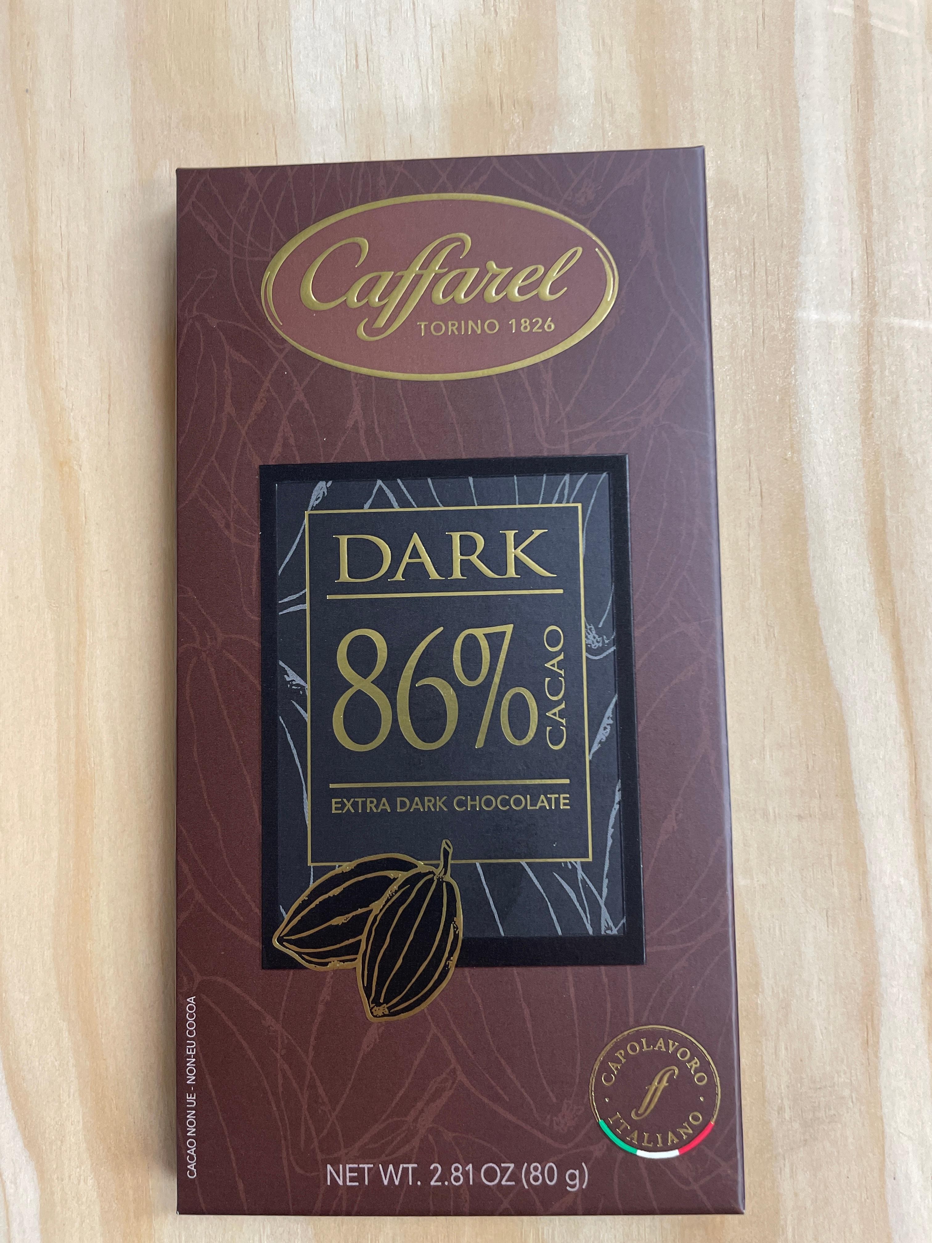 Caffarel dark chocolate 86% Bar 80gr