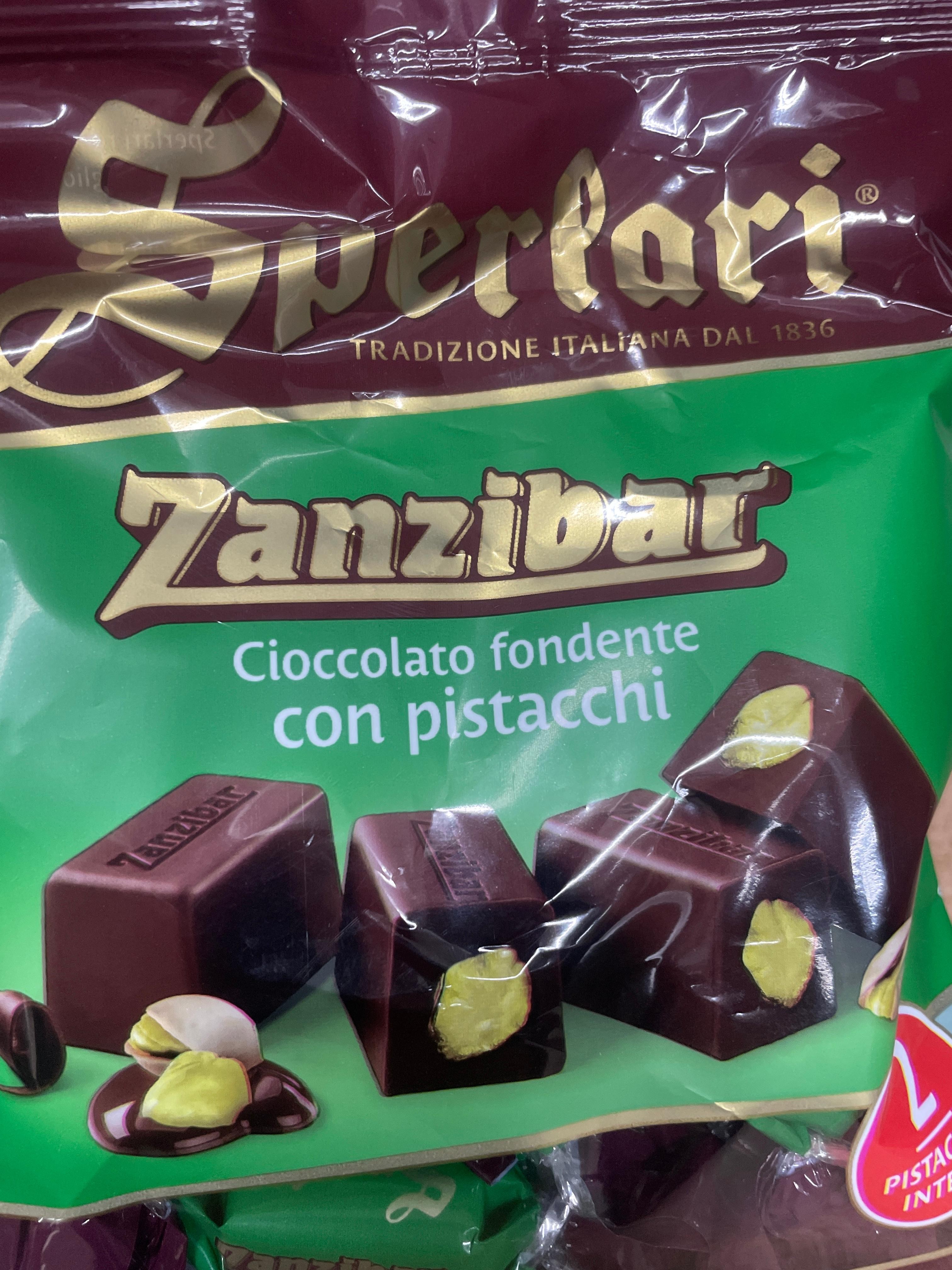Sperlari, Zanzibar dark chocolate bites w/pistachios 4.12 oz