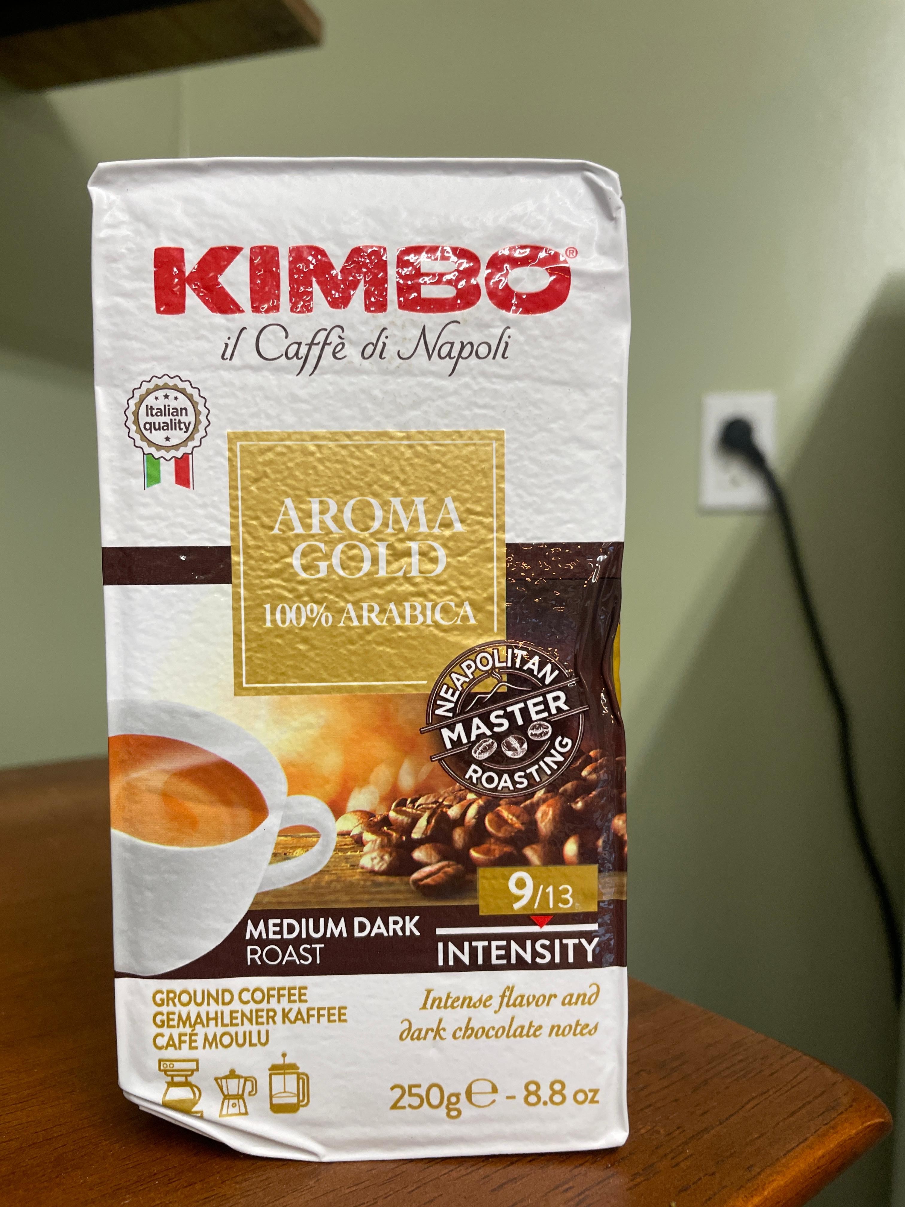 Kimbo Aroma Gold 100% Arabica Ground 250g