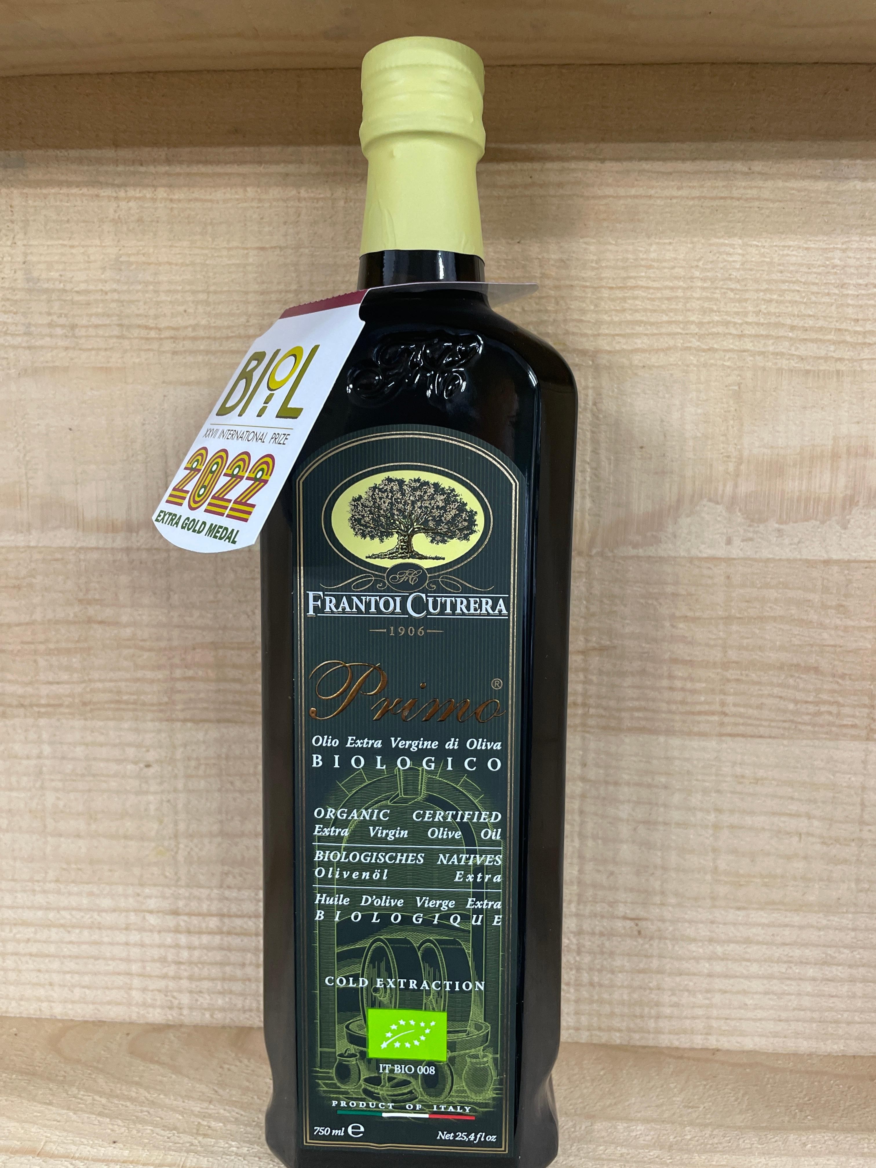 Frantoi Cutrera Primo Organic Extra Virgin Olive Oil, 24.5 FL Oz